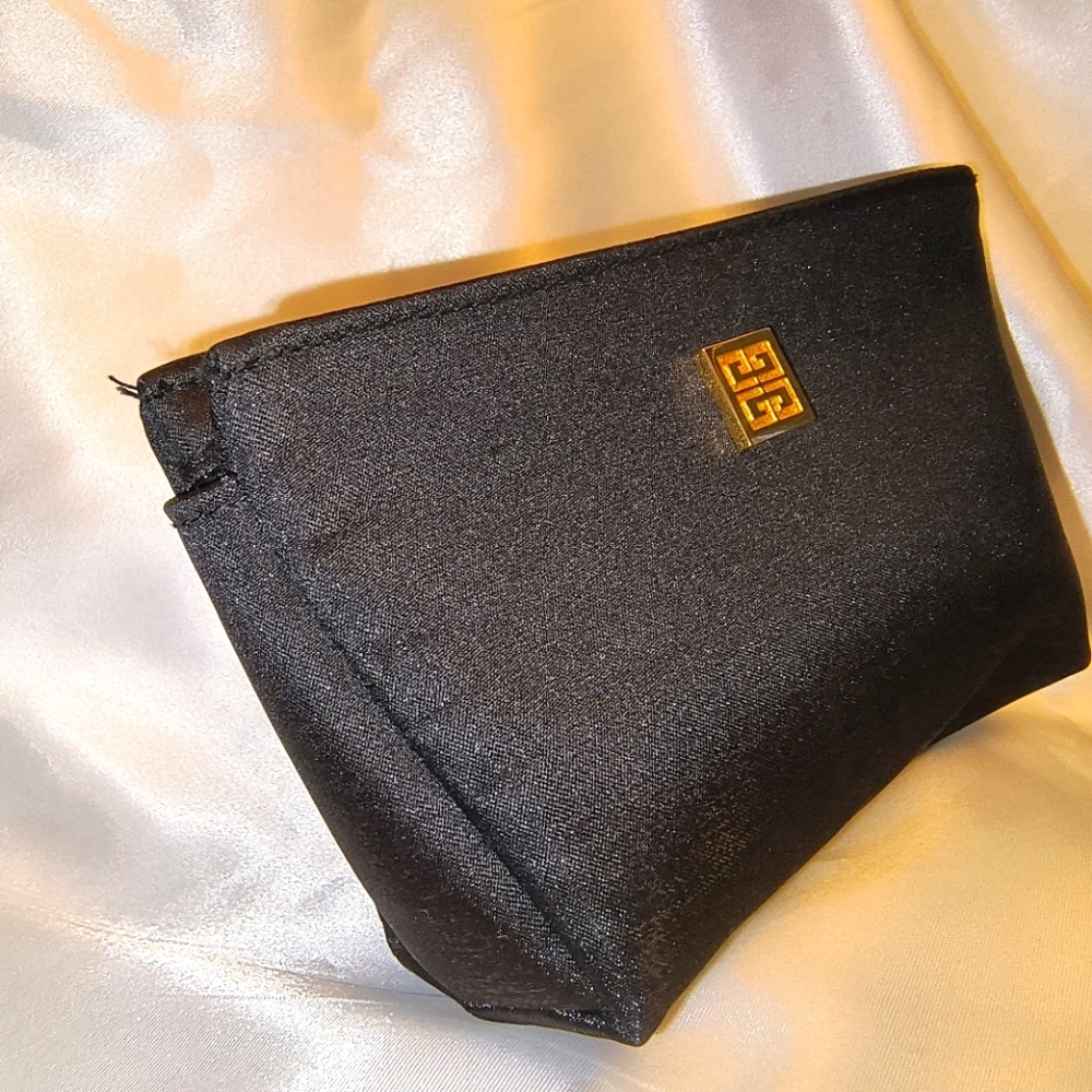 Givenchy Cosmetic Parfum Bag in Shimmery Black with Gold Hardware - Picture 2 of 14